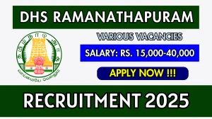 DHS Ramanathapuram Recruitment 2025 - Apply Offline for 27 Data Assistant, Multipurpose Worker and More Posts