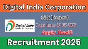 Digital India Corporation GIS Expert Recruitment 2025 - Apply Online