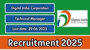 Digital India Corporation Technical Manager Recruitment 2025 - Apply Online