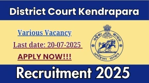 District Court Kendrapara Recruitment 2025 - Apply Offline for 15 Junior Clerk cum Copyist, Salaried Amin and More Posts