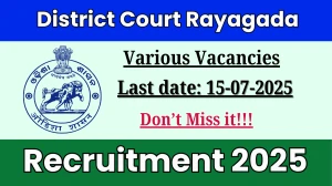 District Court Rayagada Recruitment 2025 - Apply Offline for 25 Junior Typists, Stenographers and Other Posts