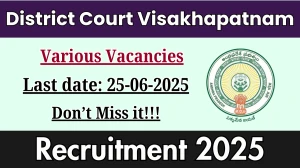 District Court Visakhapatnam Recruitment 2025 - Apply Offline for 33 Typist, Stenographer and Other Posts