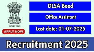 DLSA Beed Office Assistant Recruitment 2025 - Apply Offline
