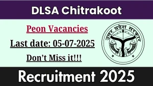 DLSA Chitrakoot Peon Recruitment 2025 - Apply Offline