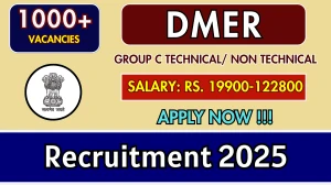 DMER Recruitment 2025 - Apply Online for 1107 Laboratory Assistant, Driver and More Posts DMER Recruitment 2025 - Apply Online for 1107 Laboratory Assistant, Driver and More Posts