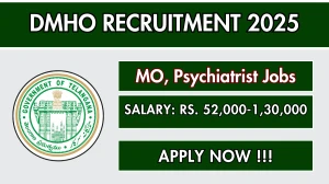 DMHO Hyderabad Recruitment 2025 - Apply Offline for 18 Medical Officer, Psychiatrist Posts