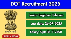 DOT Junior Engineer Telecom Recruitment 2025 - Apply Offline for 12 Posts