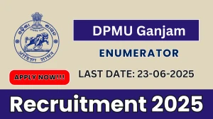DPMU Ganjam Enumerator Recruitment 2025 - Apply Offline
