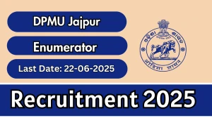 DPMU Jajpur Enumerator Recruitment 2025 - Apply Offline for 30 Posts
