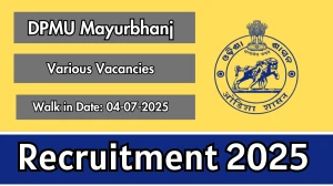 DPMU Mayurbhanj Recruitment 2025 – Walk in for 21 Medical Oflicer, Programme Officer and More Posts