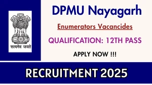 DPMU Nayagarh Enumerators Recruitment 2025 - Apply Offline for 28 Posts DPMU Nayagarh Enumerators Recruitment 2025 - Apply Offline for 28 Posts