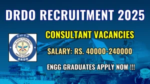 DRDO Consultant Recruitment 2025 - Apply Offline for 07 Posts