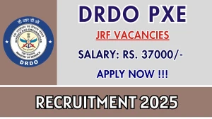DRDO PXE Junior Research Fellow Recruitment 2025 – Walk in DRDO PXE Junior Research Fellow Recruitment 2025 – Walk in
