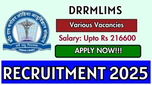 DRRMLIMS Recruitment 2025 - Apply Offline for 08 Tutor, Assistant Professor and Other Posts