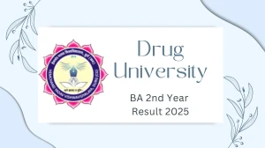 Drug University BA 2nd Year Result 2025 Released at durguniversity.ac.in Direct Link to Download UG Course Result Drug University BA 2nd Year Result 2025 Released at durguniversity.ac.in Direct Link to Download UG Course Result