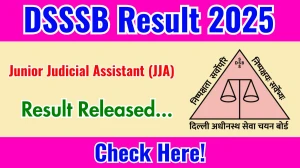 DSSSB JJA Final Result 2025 Out at dsssb.delhi.gov.in, Direct Link to Download Result PDF Here DSSSB JJA Final Result 2025 Out at dsssb.delhi.gov.in, Direct Link to Download Result PDF Here