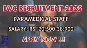 DVC Paramedical Staff Recruitment 2025 - Apply Online for 59 Posts DVC Paramedical Staff Recruitment 2025 - Apply Online for 59 Posts