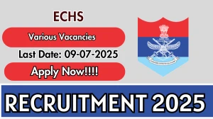 ECHS Recruitment 2025 - Apply Offline for 11 Medical Officer, Pharmacist and More Posts
