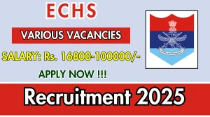 ECHS Recruitment 2025 - Apply Offline for 67 DEO, Clerk and More Posts ECHS Recruitment 2025 - Apply Offline for 67 DEO, Clerk and More Posts