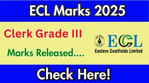 ECL Clerk Grade III Marks 2025 Out at easterncoal.nic.in, Direct Link to Download Marks PDF Here ECL Clerk Grade III Marks 2025 Out at easterncoal.nic.in, Direct Link to Download Marks PDF Here