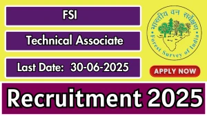 FSI Technical Associate Recruitment 2025 - Apply Online for 15 Posts