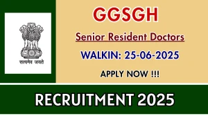 GGSGH Senior Resident Doctors Recruitment 2025 – Walk in for 10 Posts GGSGH Senior Resident Doctors Recruitment 2025 – Walk in for 10 Posts