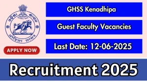 GHSS Kenadhipa Guest Faculty Recruitment 2025 - Apply Offline