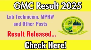 GMC Lab Technician, MPHW and Other Posts Result 2025 Out at gandhinagarmunicipal.com, Direct Link to Download Result PDF Here GMC Lab Technician, MPHW and Other Posts Result 2025 Out at gandhinagarmunicipal.com, Direct Link to Download Result PDF Here