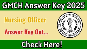 GMCH Nursing Officer Answer Key 2025 Released: Download the answer key at gmch.gov.in. GMCH Nursing Officer Answer Key 2025 Released: Download the answer key at gmch.gov.in.
