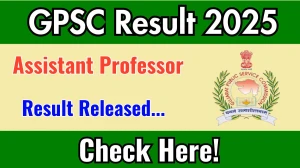 GPSC Assistant Professor Result 2025 Out at gpsc.gujarat.gov.in, Direct Link to Download Result PDF Here