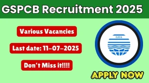 GSPCB Recruitment 2025 - Apply Offline for 11 Multi tasking Staff, Laboratory Attendant and Other Posts