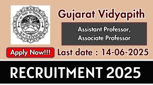 Gujarat Vidyapith Recruitment 2025 - Apply Online for 24 Assistant Professor, Associate Professor Posts Gujarat Vidyapith Recruitment 2025 - Apply Online for 24 Assistant Professor, Associate Professor Posts