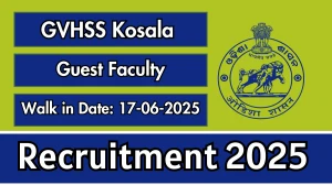 GVHSS Kosala Guest Faculty Recruitment 2025 – Walk in GVHSS Kosala Guest Faculty Recruitment 2025 – Walk in
