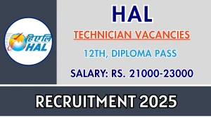 HAL Technician Recruitment 2025 - Apply Online for 27 Posts