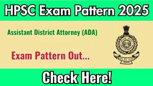 Haryana ADA Exam Pattern 2025