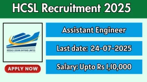 HCSL Assistant Engineer Recruitment 2025 - Apply Online