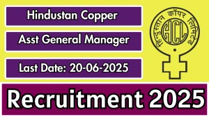Hindustan Copper Assistant General Manager Recruitment 2025 - Apply Offline