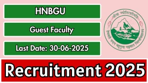 HNBGU Guest Faculty Recruitment 2025 - Apply Offline
