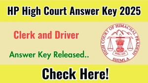 HP High Court Clerk and Driver Revised Answer Key 2025 Released at highcourt.hp.gov.in – Download Answer Key Here. HP High Court Clerk and Driver Revised Answer Key 2025 Released at highcourt.hp.gov.in – Download Answer Key Here.