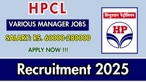 HPCL Recruitment 2025 - Apply Online for 39 Senior Officer, General Manager and More Posts HPCL Recruitment 2025 - Apply Online for 39 Senior Officer, General Manager and More Posts