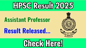 HPSC Assistant Professor Result 2025 Out at hpsc.gov.in, Direct Link to Download Result PDF Here HPSC Assistant Professor Result 2025 Out at hpsc.gov.in, Direct Link to Download Result PDF Here