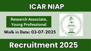 ICAR NIAP Recruitment 2025 – Walk in for 11 Research Associate, Young Professional Posts