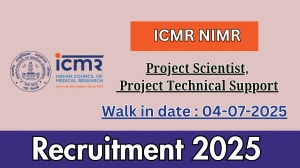 ICMR NIMR Recruitment 2025 – Walk in for 18 Project Scientist, Project Technical Support Posts