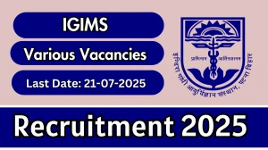 IGIMS Recruitment 2025 - Apply Offline for 16 Junior Engineer, Driver and More Posts IGIMS Recruitment 2025 - Apply Offline for 16 Junior Engineer, Driver and More Posts