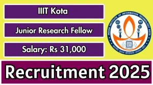IIIT Kota Junior Research Fellow Recruitment 2025 - Apply Online for 01 Posts
