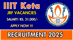 IIIT Kota Junior Research Fellow Recruitment 2025 - Apply Online for 01 Posts
