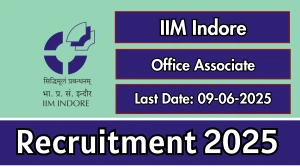 IIM Indore Office Associate Recruitment 2025 - Apply Offline