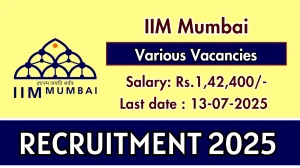 IIM Mumbai Recruitment 2025 - Apply Online for 22 Junior Assistant, Junior Executive and More Posts