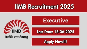 IIMB Executive Recruitment 2025 - Apply Online