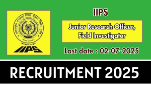 IIPS Recruitment 2025 – Walk in for 08 Junior Research Officer, Field Investigator Posts